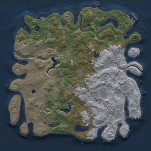 Thumbnail Rust Map: Procedural Map, Size: 4250, Seed: 87620371, 15 Monuments