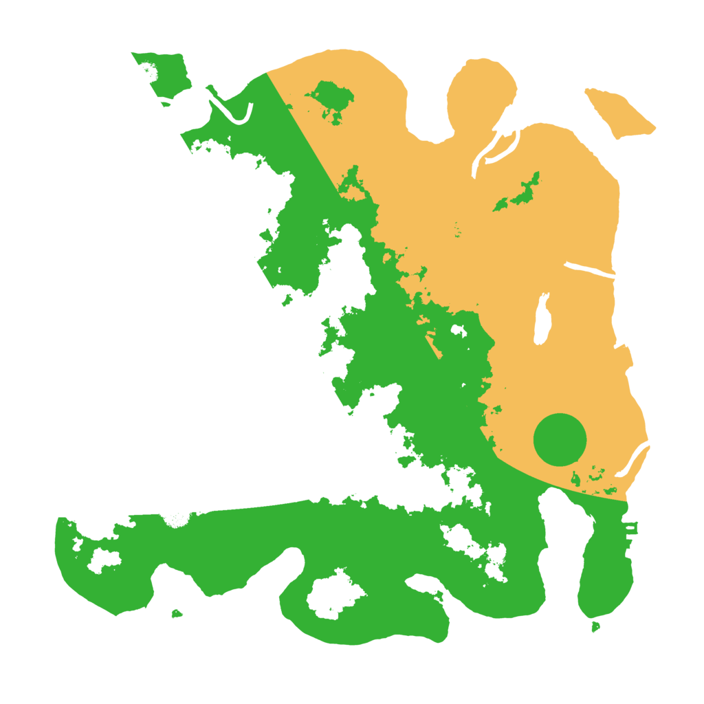 Biome Rust Map: Procedural Map, Size: 3500, Seed: 1758319379