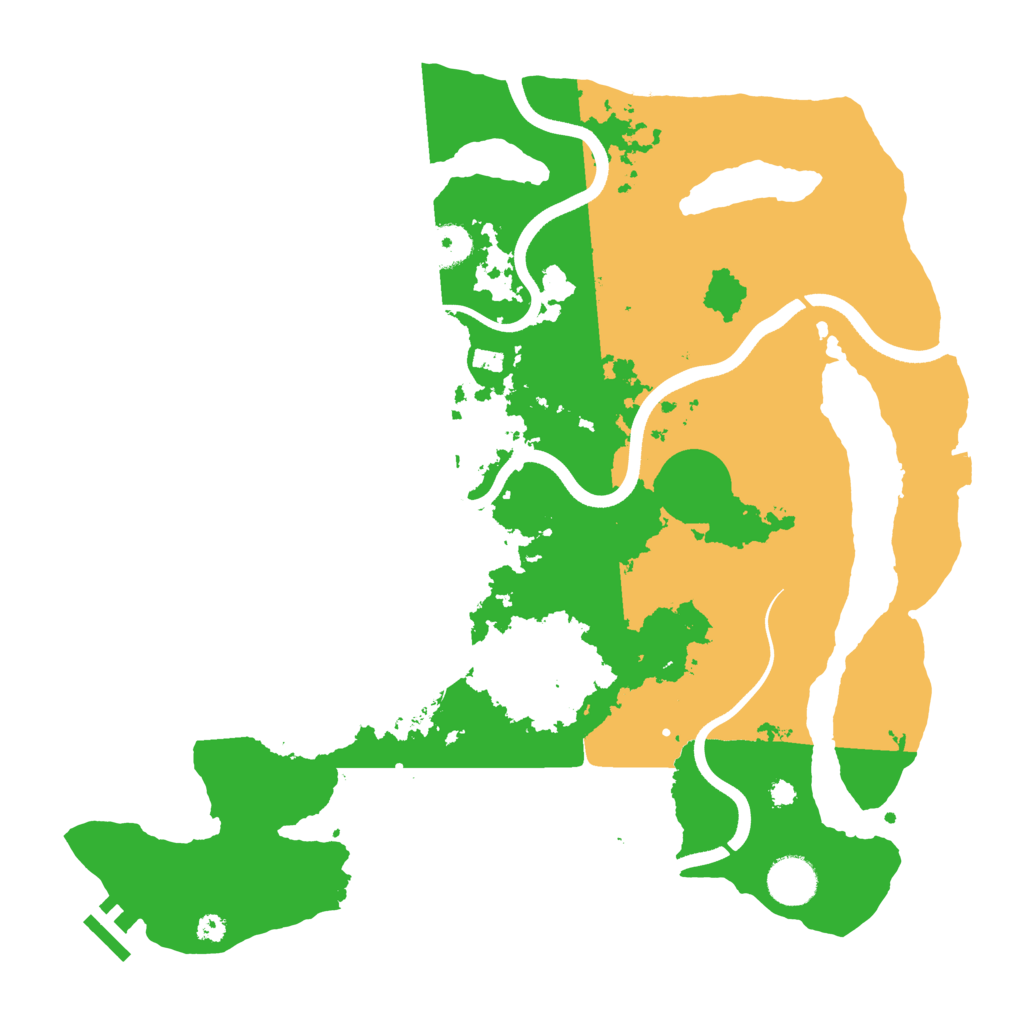 Biome Rust Map: Procedural Map, Size: 3640, Seed: 1441133105