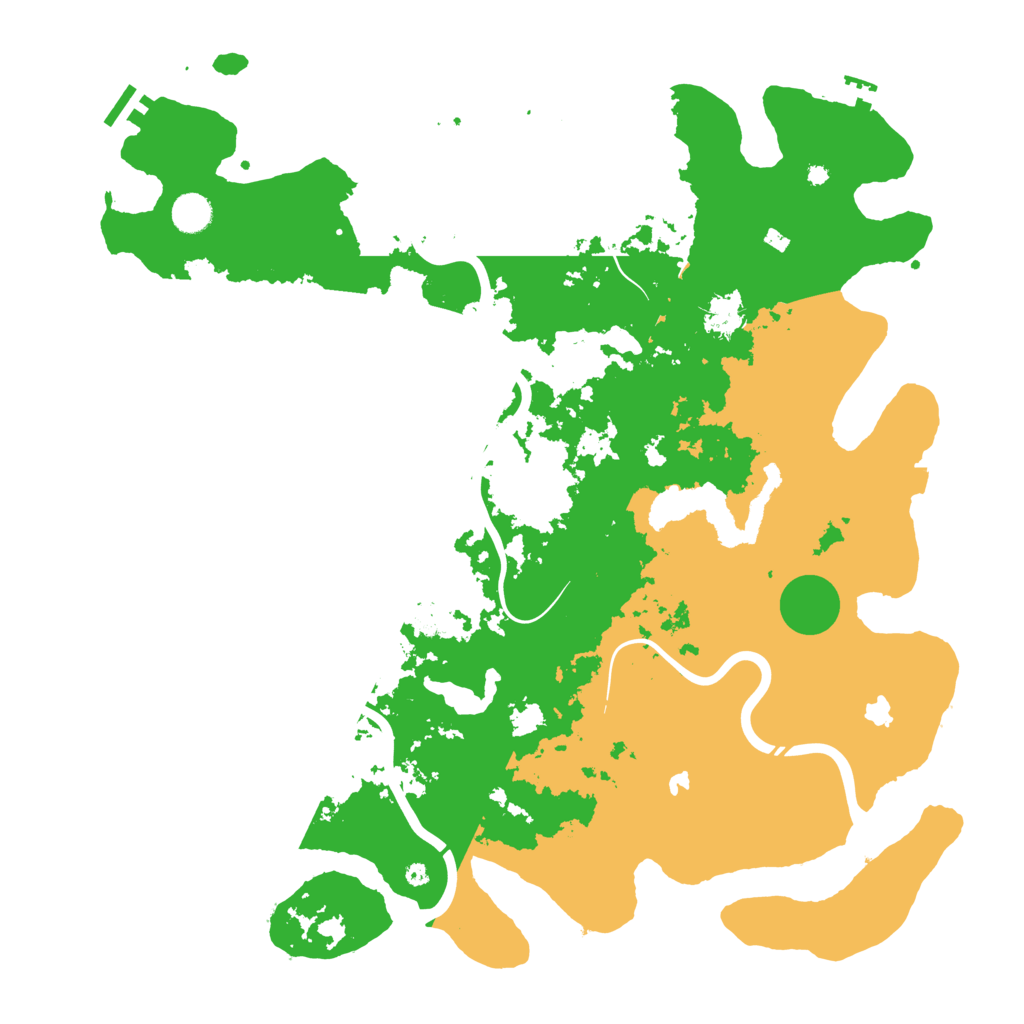 Biome Rust Map: Procedural Map, Size: 4500, Seed: 37617