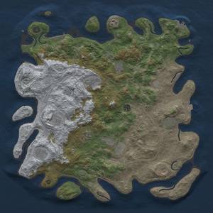 Thumbnail Rust Map: Procedural Map, Size: 4500, Seed: 37617, 19 Monuments