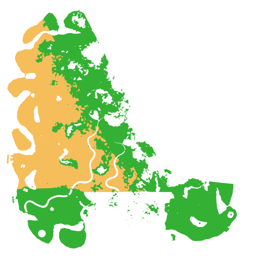 Biome Rust Map: Procedural Map, Size: 6000, Seed: 5277