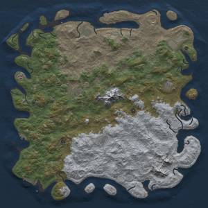 Thumbnail Rust Map: Procedural Map, Size: 6000, Seed: 246155060, 19 Monuments