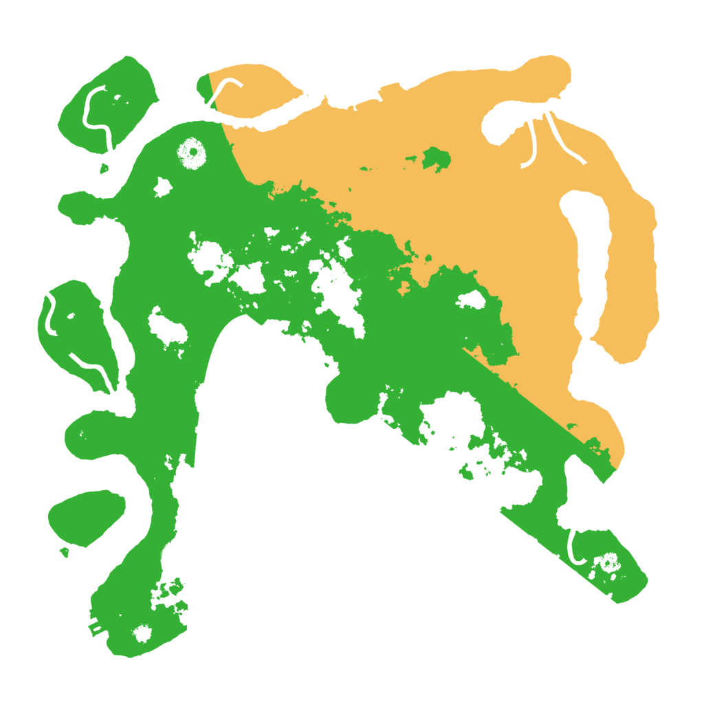 Biome Rust Map: Procedural Map, Size: 3600, Seed: 1783001559