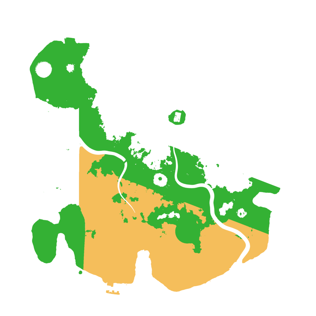 Biome Rust Map: Procedural Map, Size: 3500, Seed: 2021177014