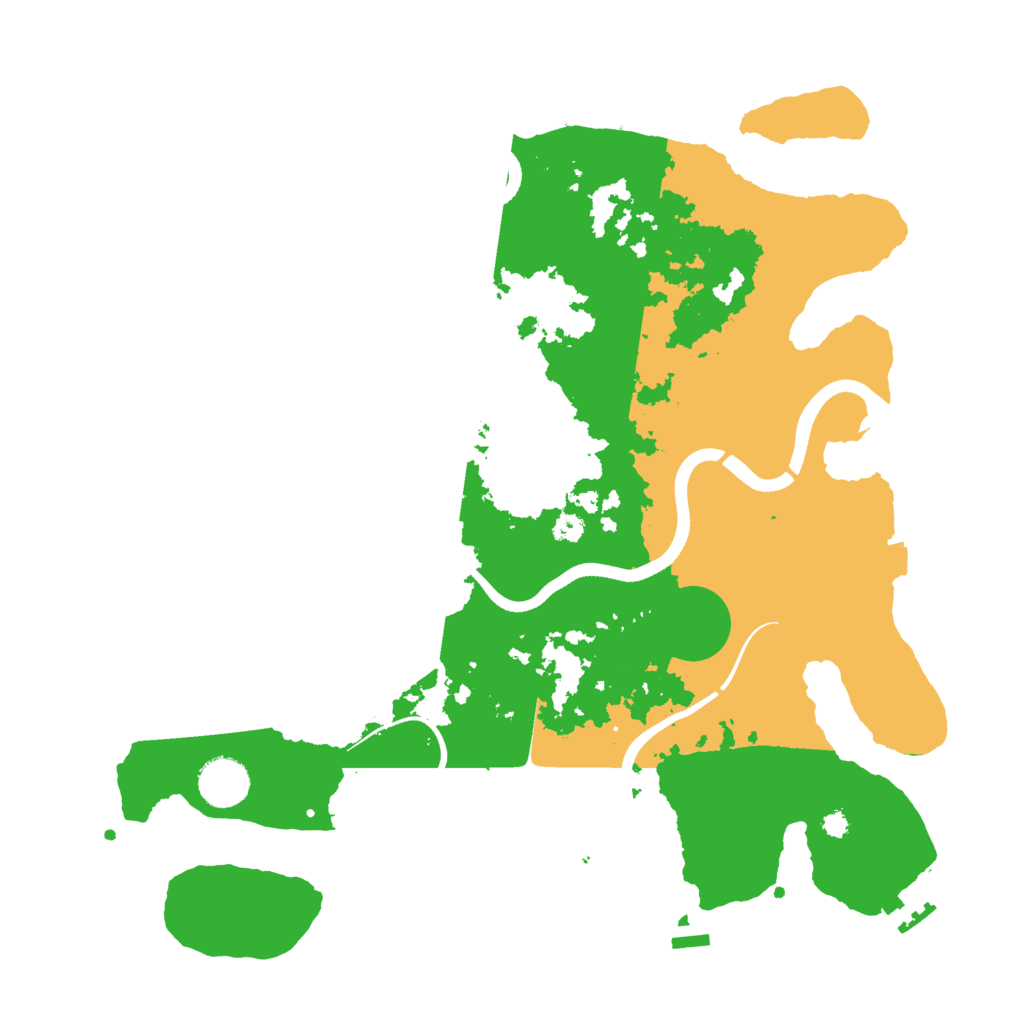 Biome Rust Map: Procedural Map, Size: 3600, Seed: 3737