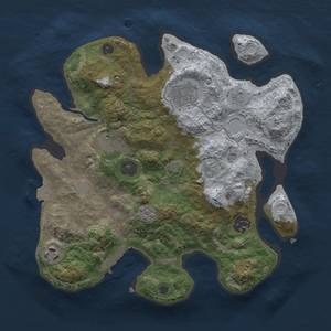 Thumbnail Rust Map: Procedural Map, Size: 3000, Seed: 8064, 12 Monuments
