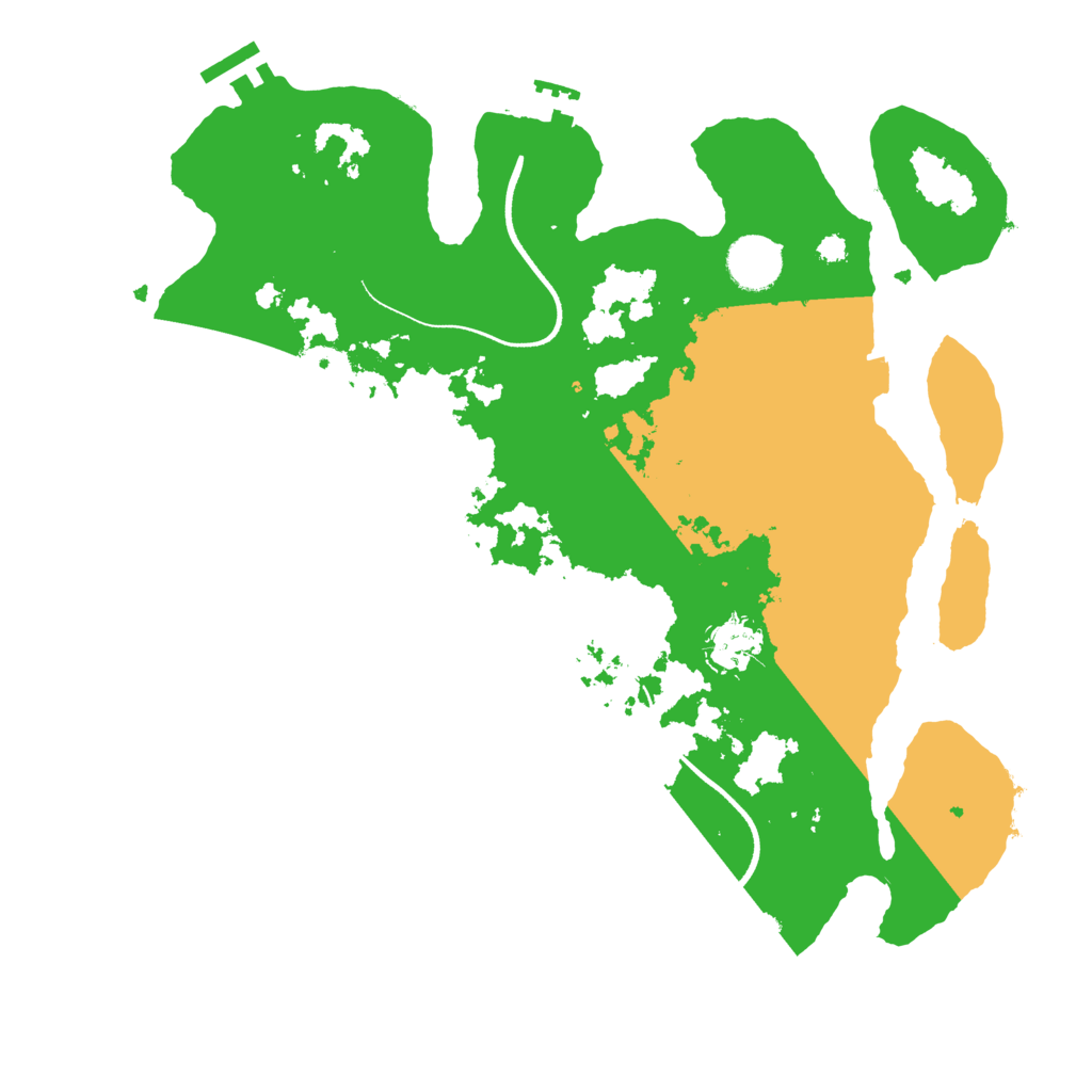Biome Rust Map: Procedural Map, Size: 3500, Seed: 485163