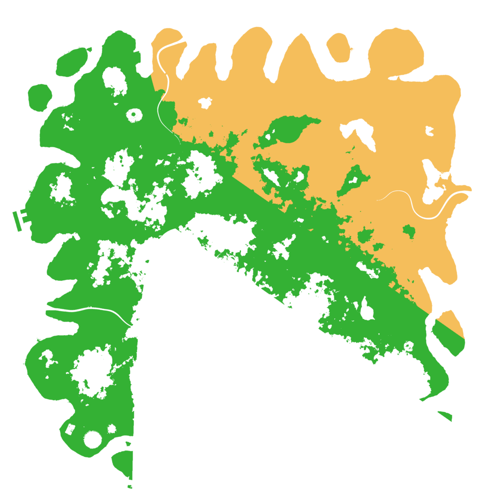 Biome Rust Map: Procedural Map, Size: 5000, Seed: 14849