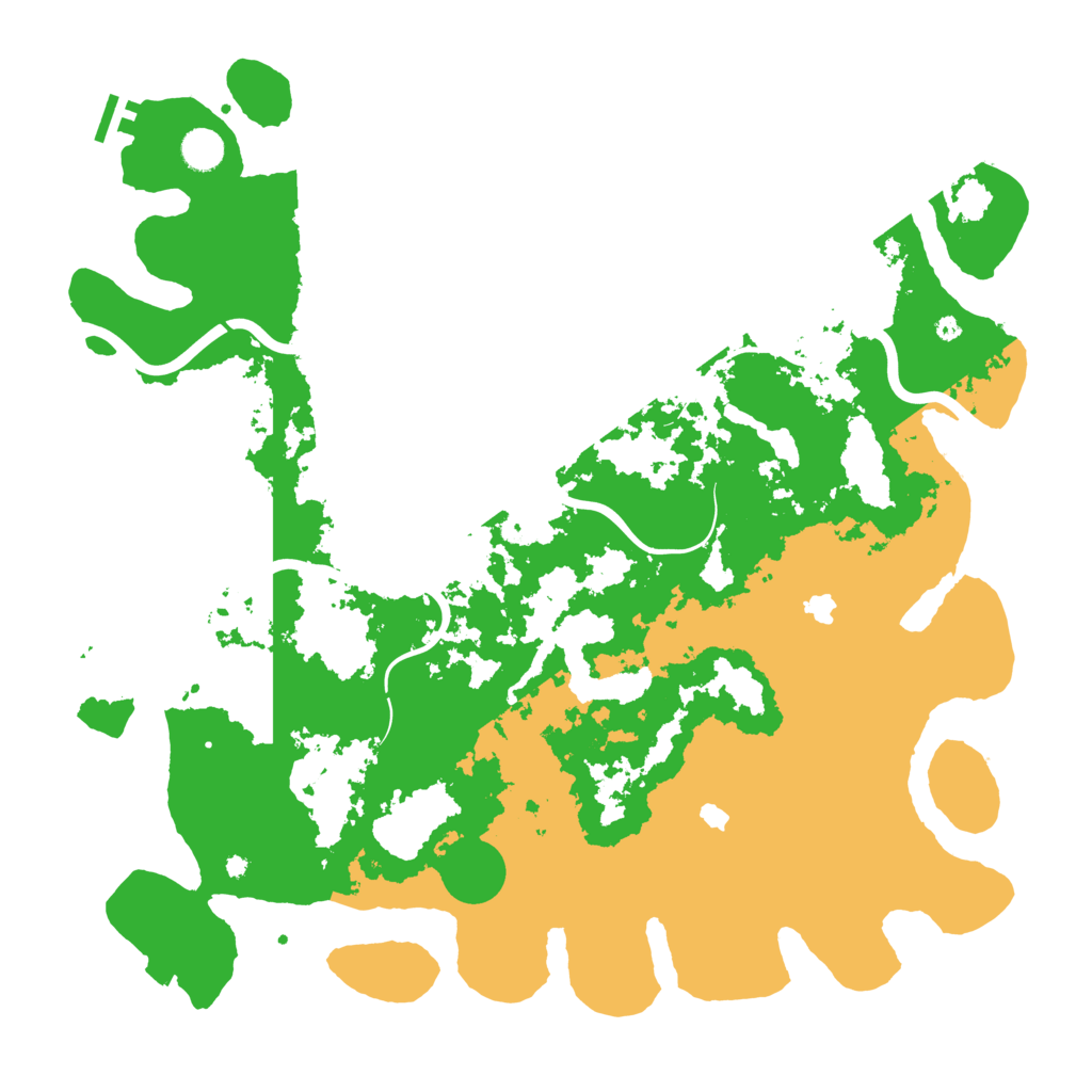 Biome Rust Map: Procedural Map, Size: 4500, Seed: 1961257593
