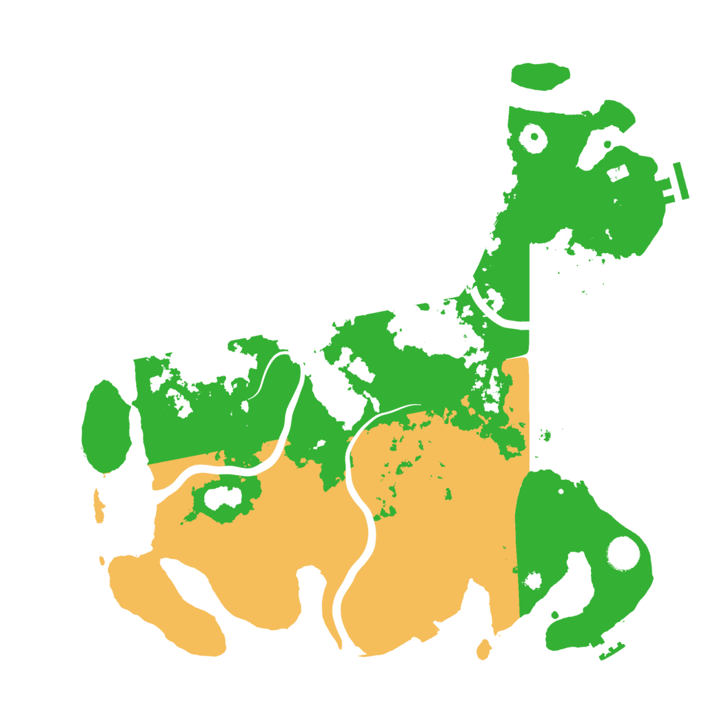 Biome Rust Map: Procedural Map, Size: 3800, Seed: 69741