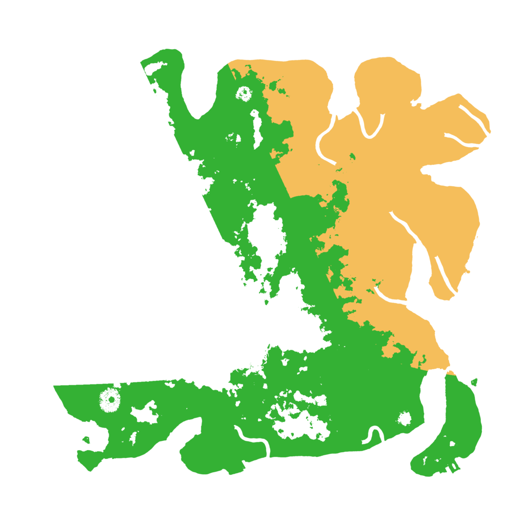 Biome Rust Map: Procedural Map, Size: 3500, Seed: 20062307