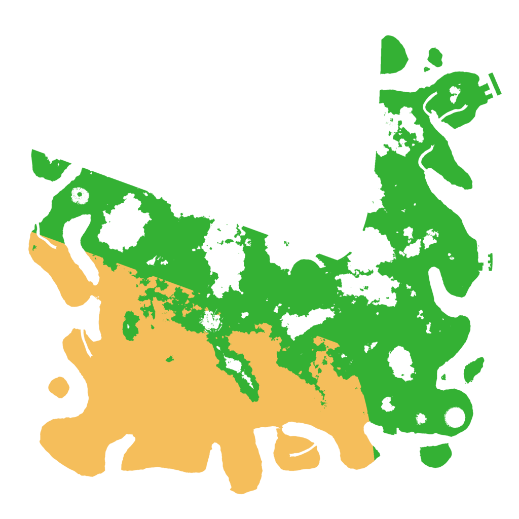 Biome Rust Map: Procedural Map, Size: 4500, Seed: 1241153166