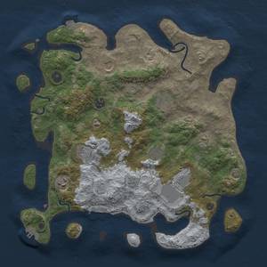 Thumbnail Rust Map: Procedural Map, Size: 3750, Seed: 585948, 17 Monuments