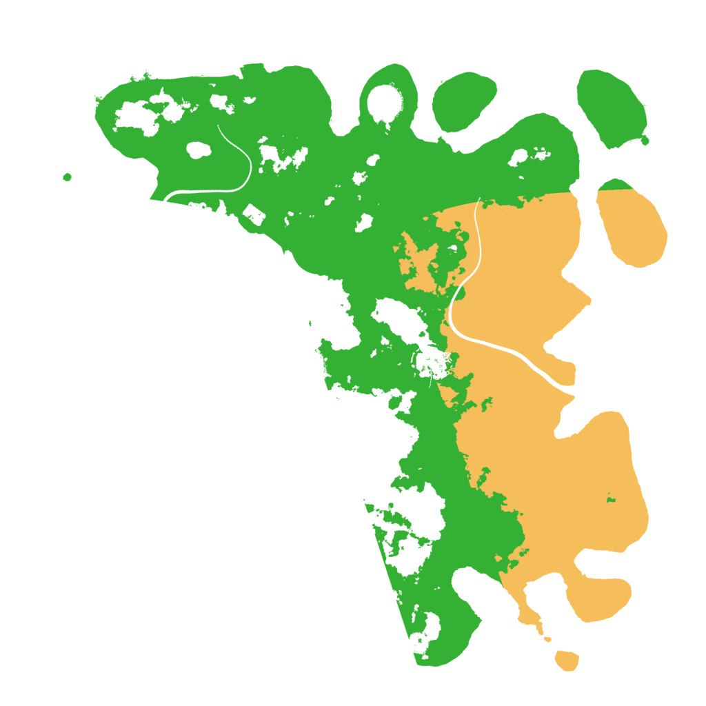 Biome Rust Map: Procedural Map, Size: 3500, Seed: 2023180297