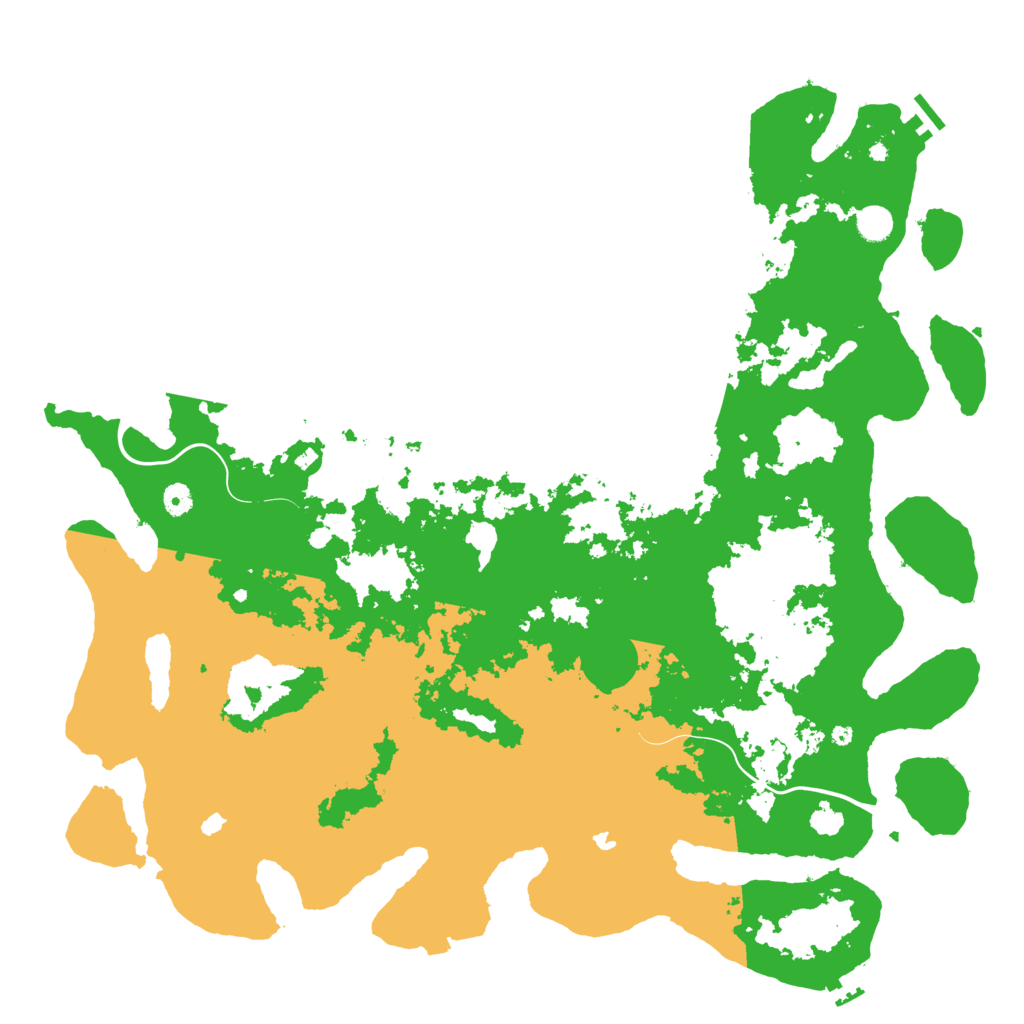 Biome Rust Map: Procedural Map, Size: 5000, Seed: 88489