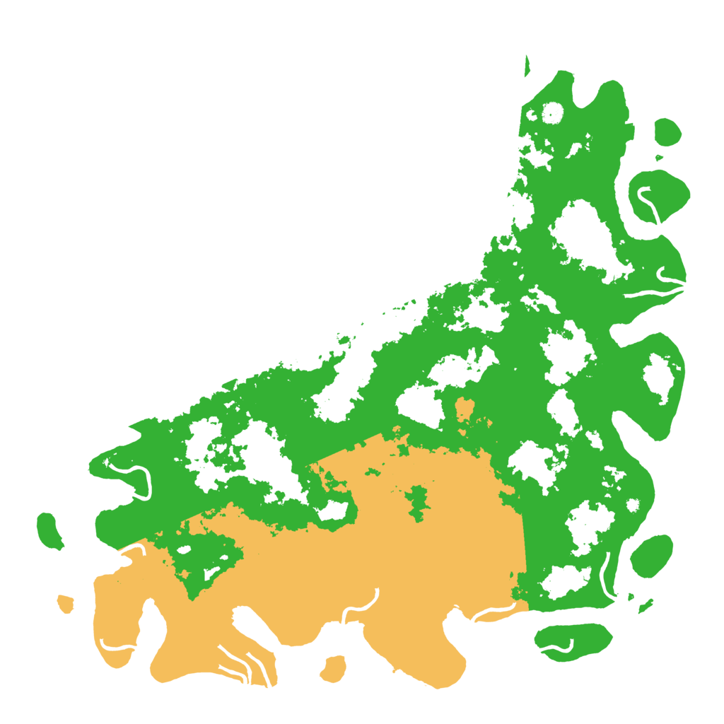 Biome Rust Map: Procedural Map, Size: 5000, Seed: 46668525