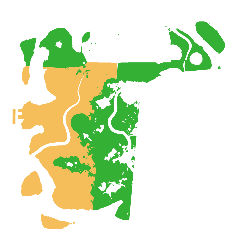 Biome Rust Map: Procedural Map, Size: 3500, Seed: 498465489