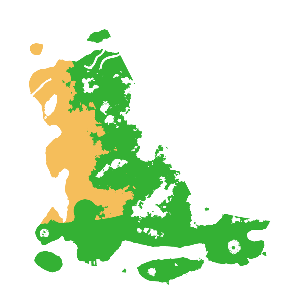 Biome Rust Map: Procedural Map, Size: 3500, Seed: 11752623