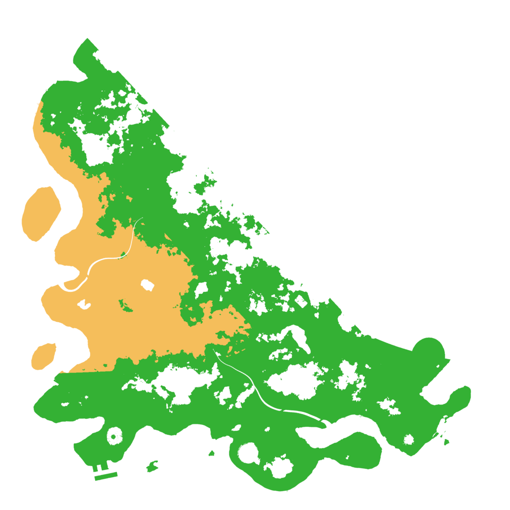 Biome Rust Map: Procedural Map, Size: 4500, Seed: 45444