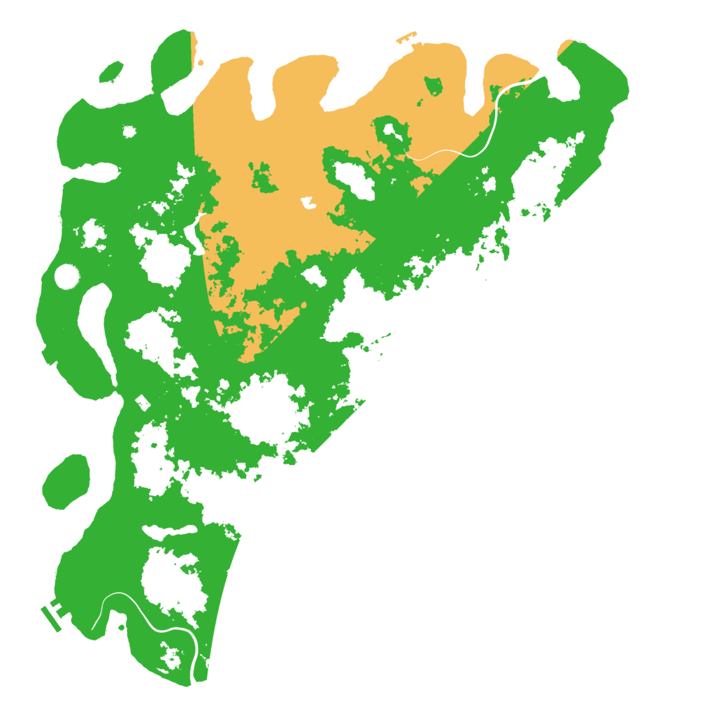 Biome Rust Map: Procedural Map, Size: 5000, Seed: 1245789