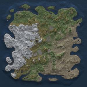 Thumbnail Rust Map: Procedural Map, Size: 4500, Seed: 964328048, 18 Monuments