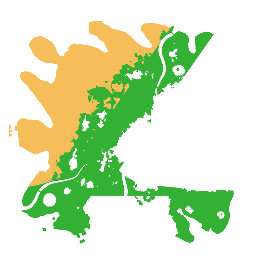Biome Rust Map: Procedural Map, Size: 3500, Seed: 706853388