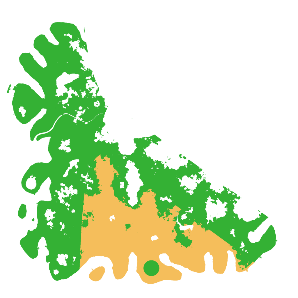 Biome Rust Map: Procedural Map, Size: 5000, Seed: 233619636