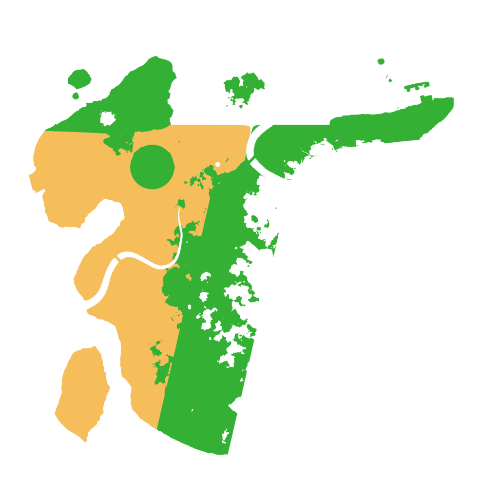 Biome Rust Map: Procedural Map, Size: 3000, Seed: 1929059704