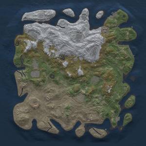 Thumbnail Rust Map: Procedural Map, Size: 4250, Seed: 1506793006, 18 Monuments