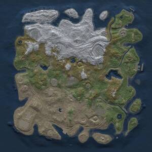 Thumbnail Rust Map: Procedural Map, Size: 4250, Seed: 1506793006, 16 Monuments