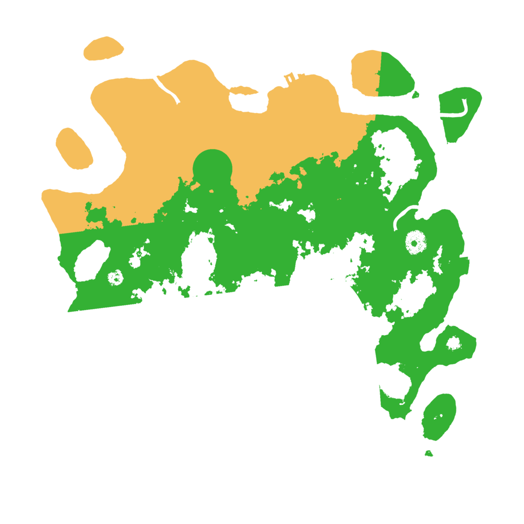 Biome Rust Map: Procedural Map, Size: 3500, Seed: 1045538458