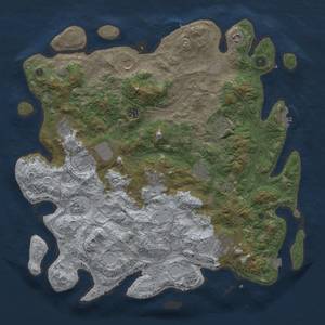 Thumbnail Rust Map: Procedural Map, Size: 4500, Seed: 1999215838, 19 Monuments