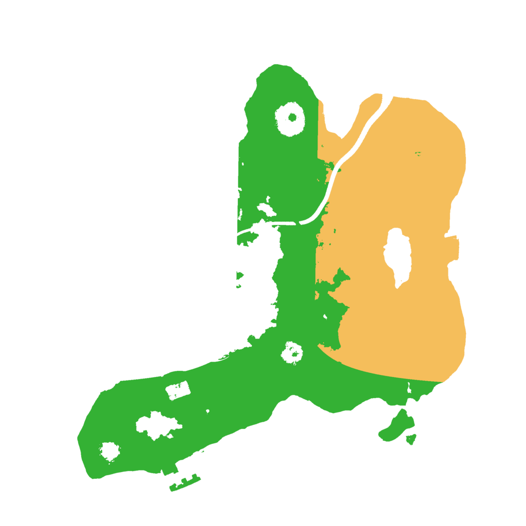 Biome Rust Map: Procedural Map, Size: 2500, Seed: 117393840