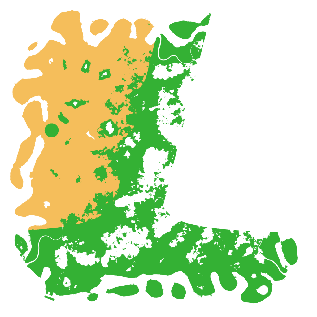 Biome Rust Map: Procedural Map, Size: 6000, Seed: 5666