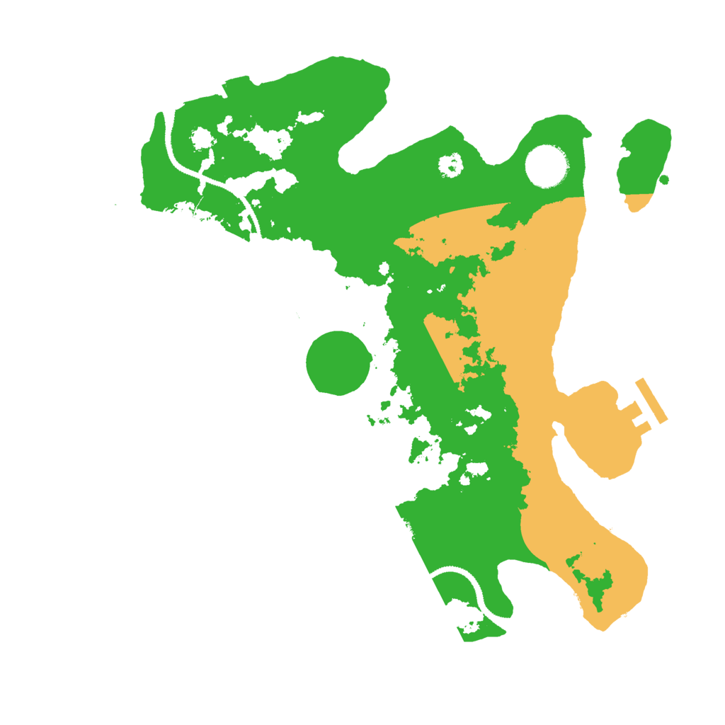 Biome Rust Map: Procedural Map, Size: 3000, Seed: 92182420