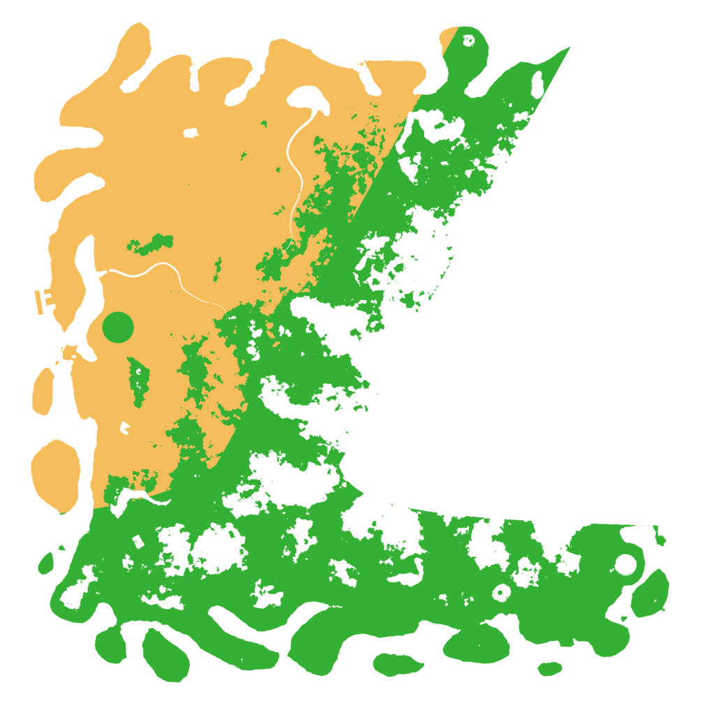 Biome Rust Map: Procedural Map, Size: 6000, Seed: 31415