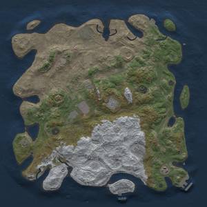 Thumbnail Rust Map: Procedural Map, Size: 4250, Seed: 923256708, 19 Monuments