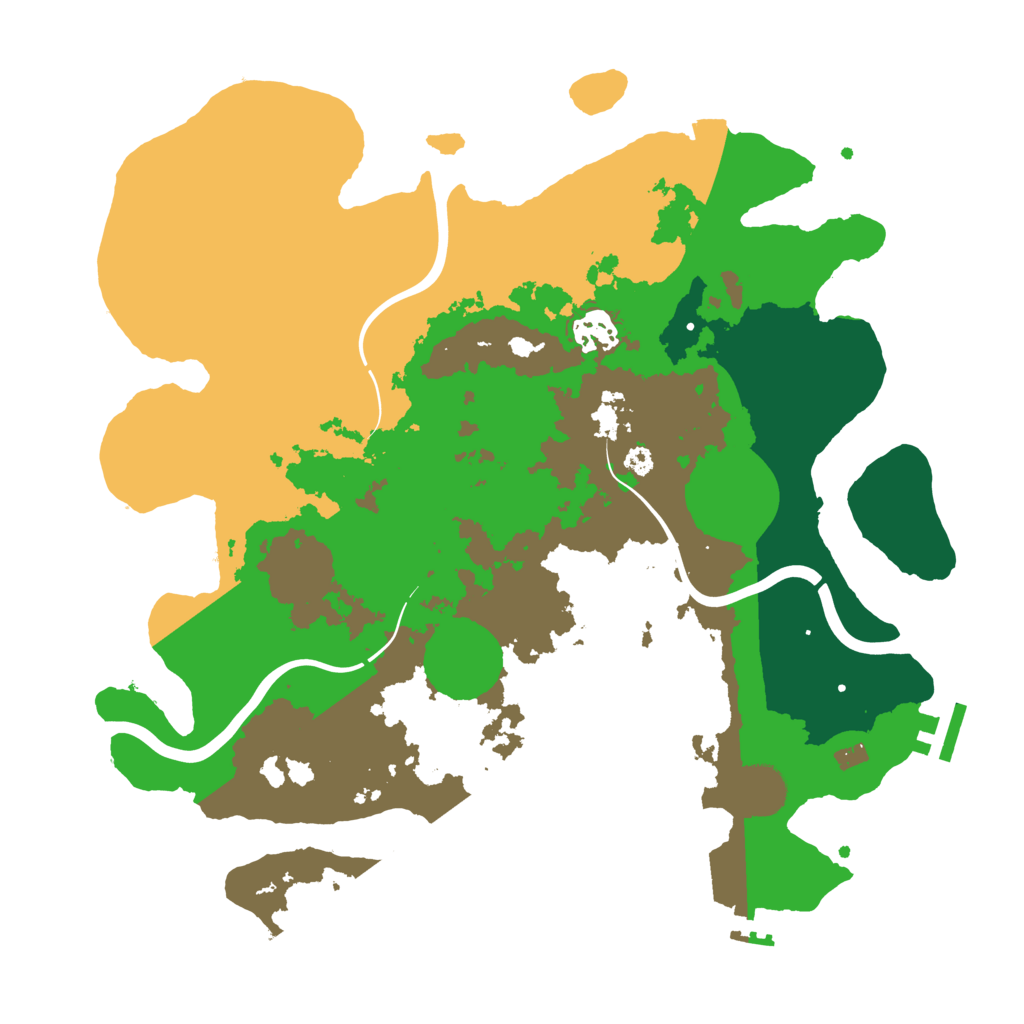 Biome Rust Map: Procedural Map, Size: 3500, Seed: 416210670
