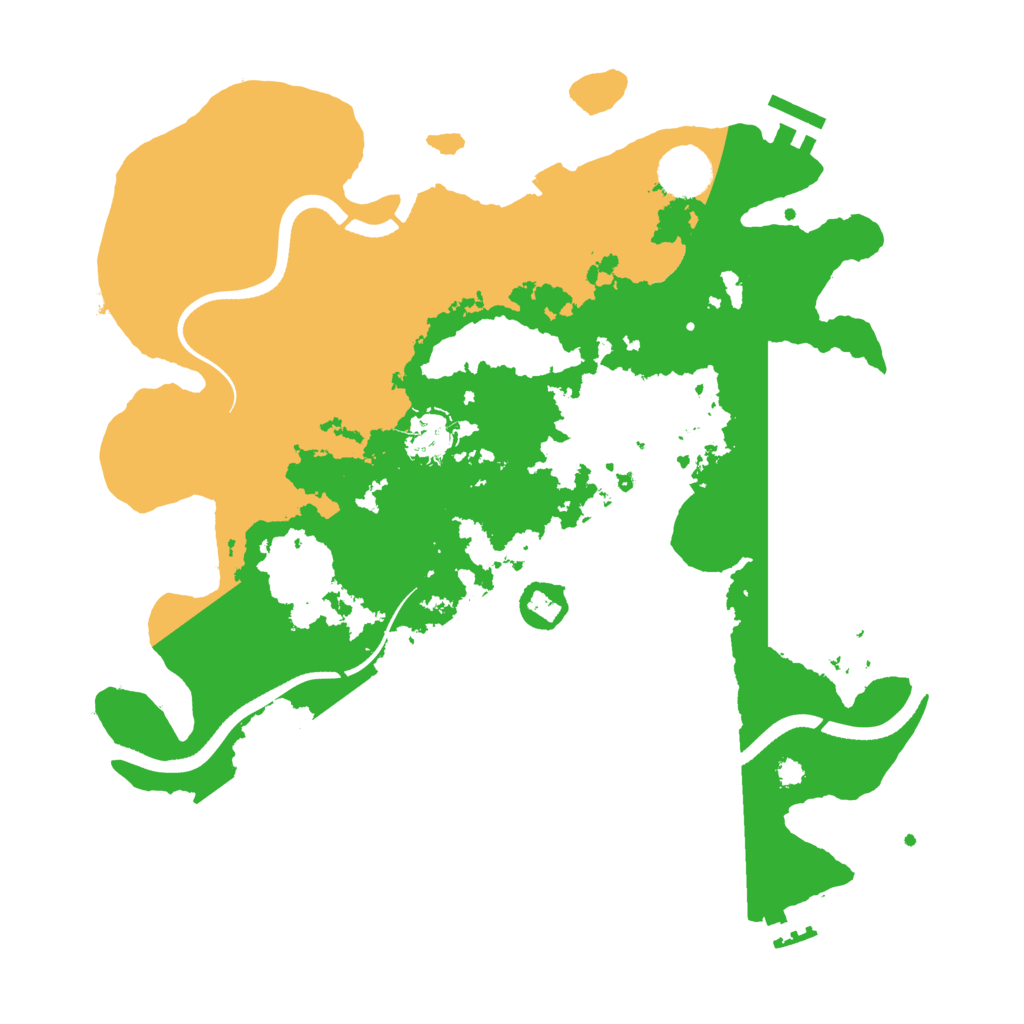 Biome Rust Map: Procedural Map, Size: 3500, Seed: 416210670