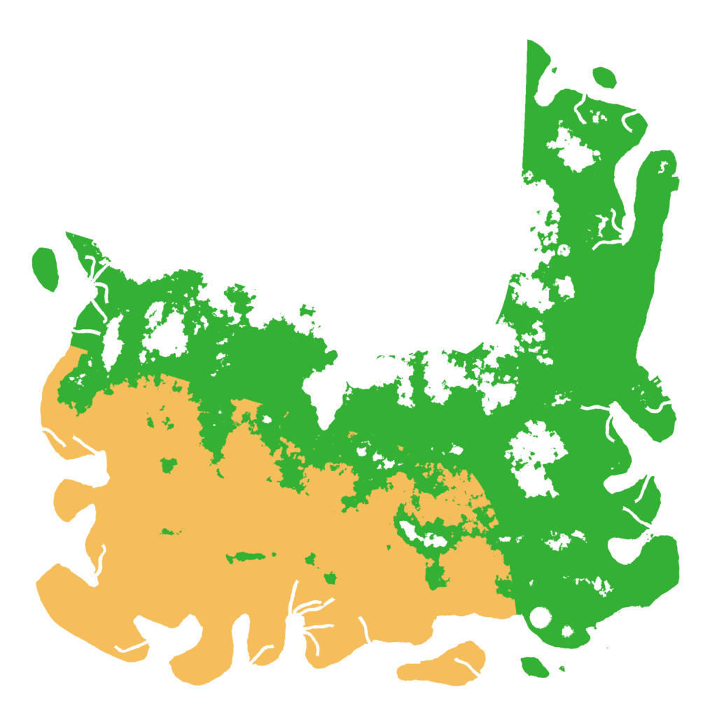 Biome Rust Map: Procedural Map, Size: 6000, Seed: 14548975