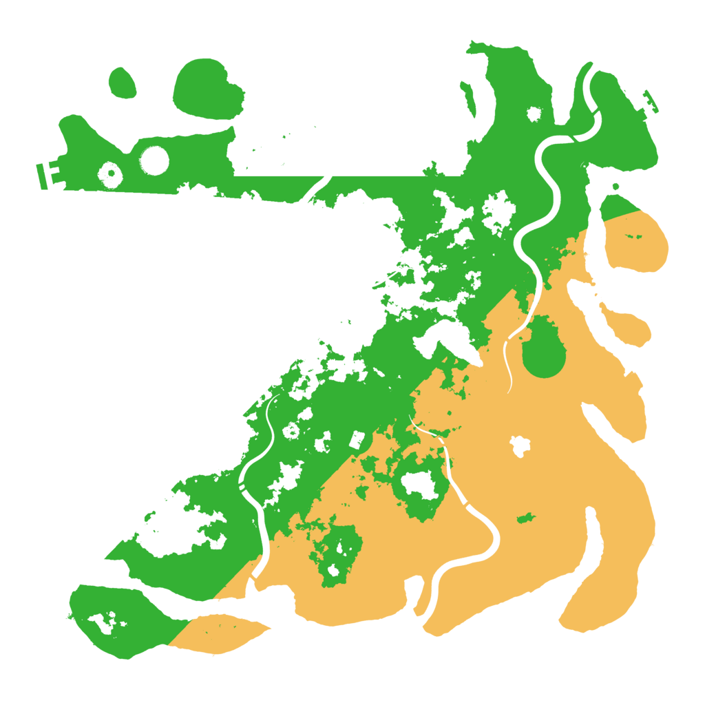Biome Rust Map: Procedural Map, Size: 4300, Seed: 205190369