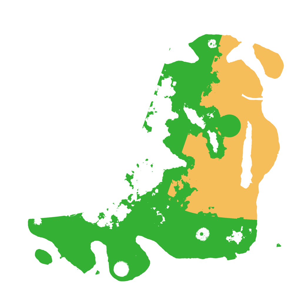 Biome Rust Map: Procedural Map, Size: 3500, Seed: 41425