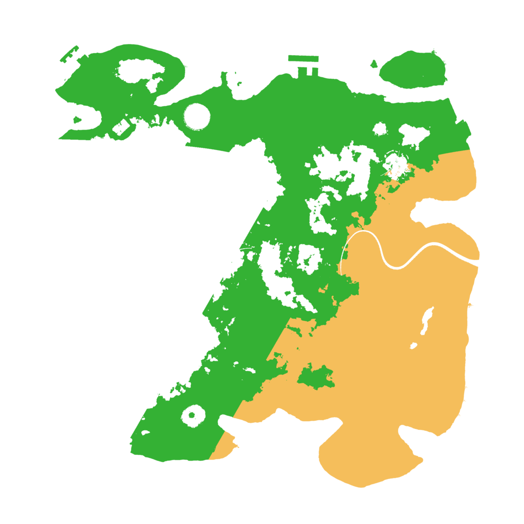 Biome Rust Map: Procedural Map, Size: 3500, Seed: 660949845