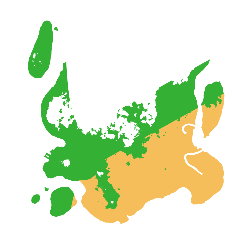 Biome Rust Map: Procedural Map, Size: 3000, Seed: 29622