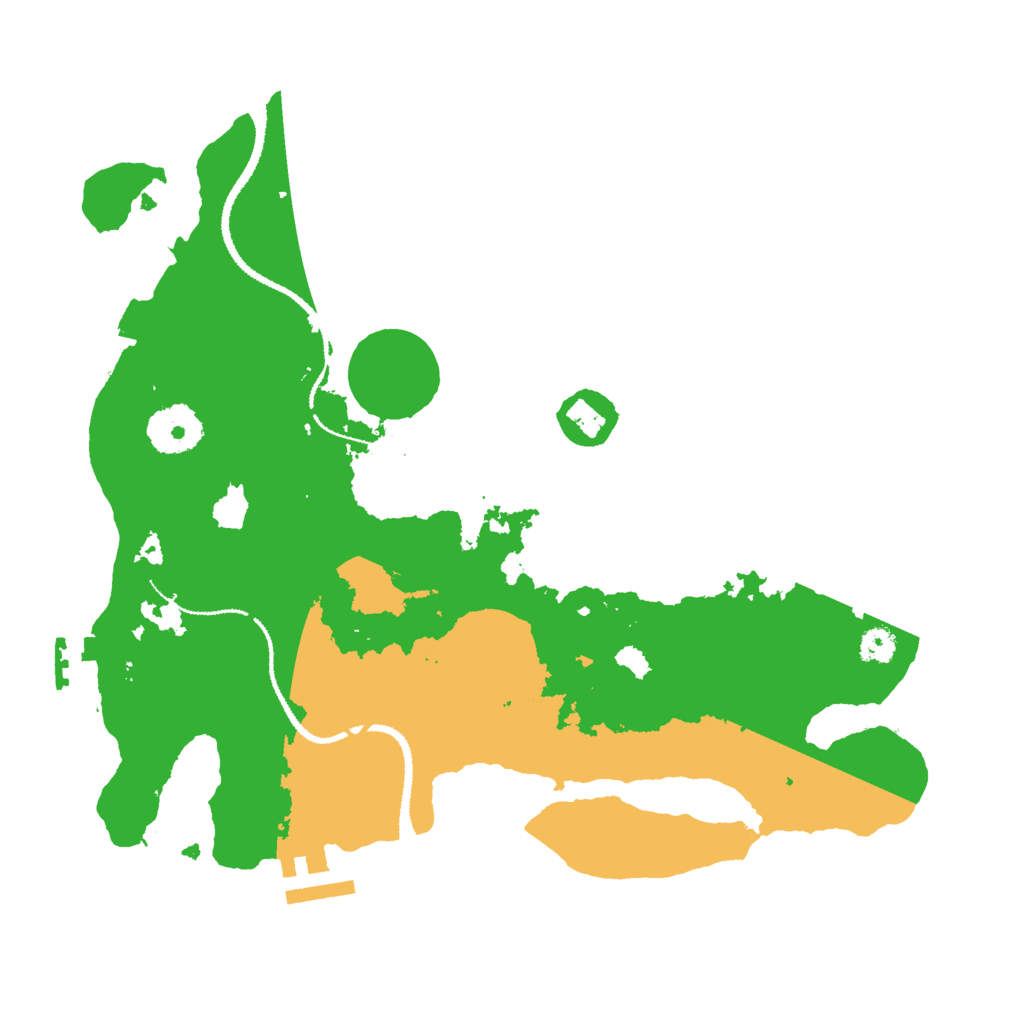 Biome Rust Map: Procedural Map, Size: 3000, Seed: 10162