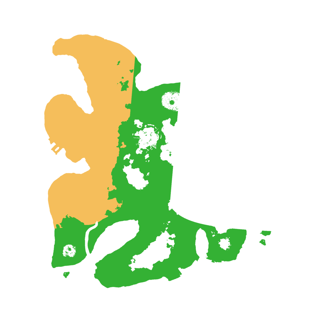 Biome Rust Map: Procedural Map, Size: 2500, Seed: 50624