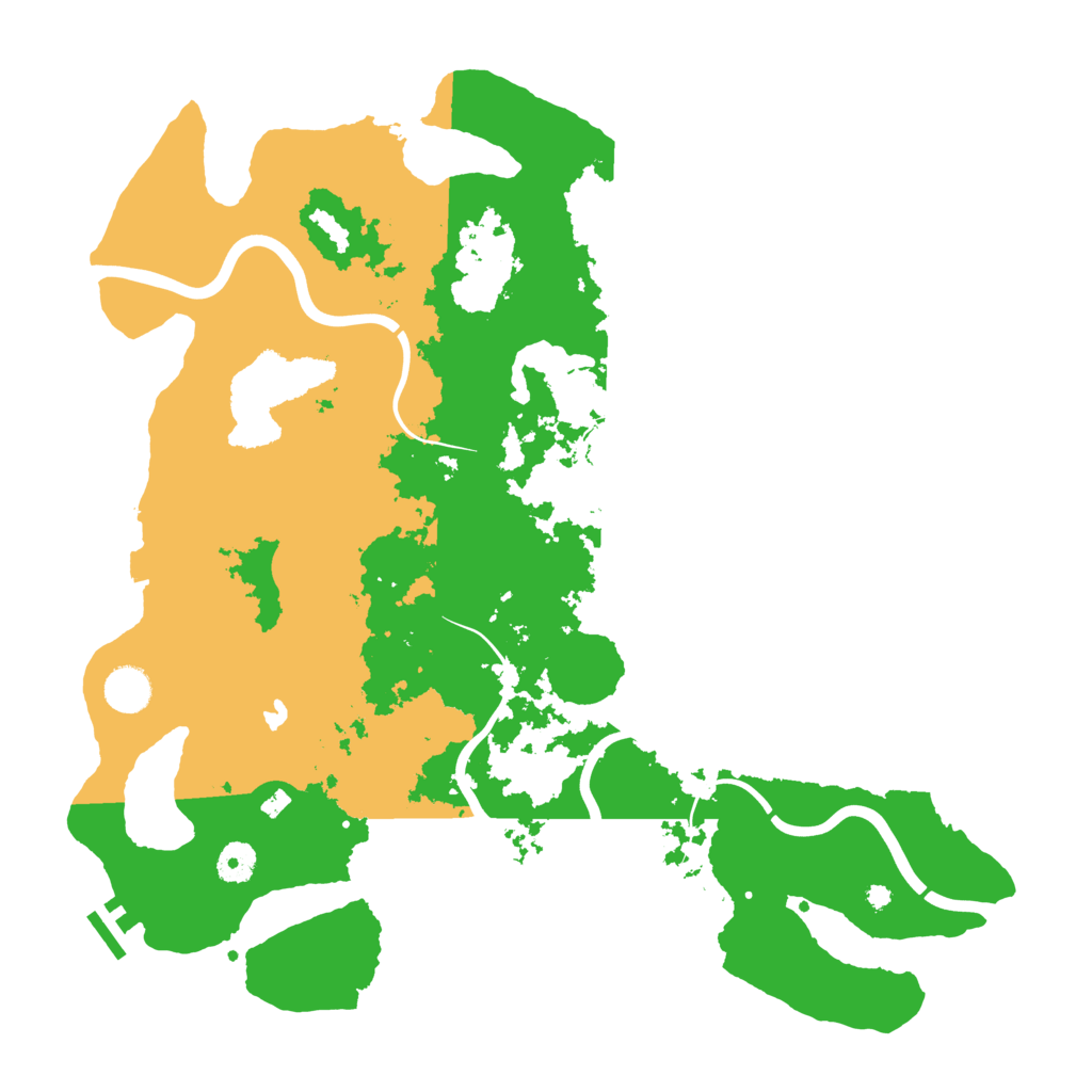 Biome Rust Map: Procedural Map, Size: 4100, Seed: 166