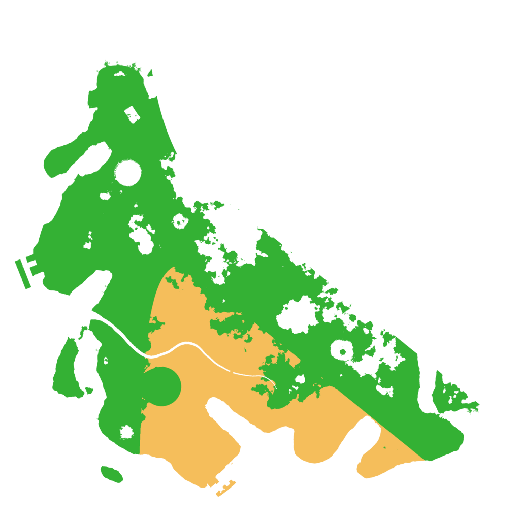 Biome Rust Map: Procedural Map, Size: 3500, Seed: 497892239