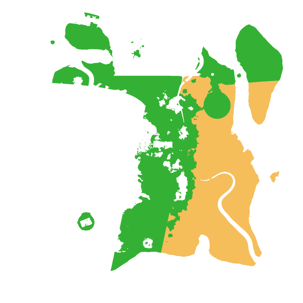 Biome Rust Map: Procedural Map, Size: 3000, Seed: 84443